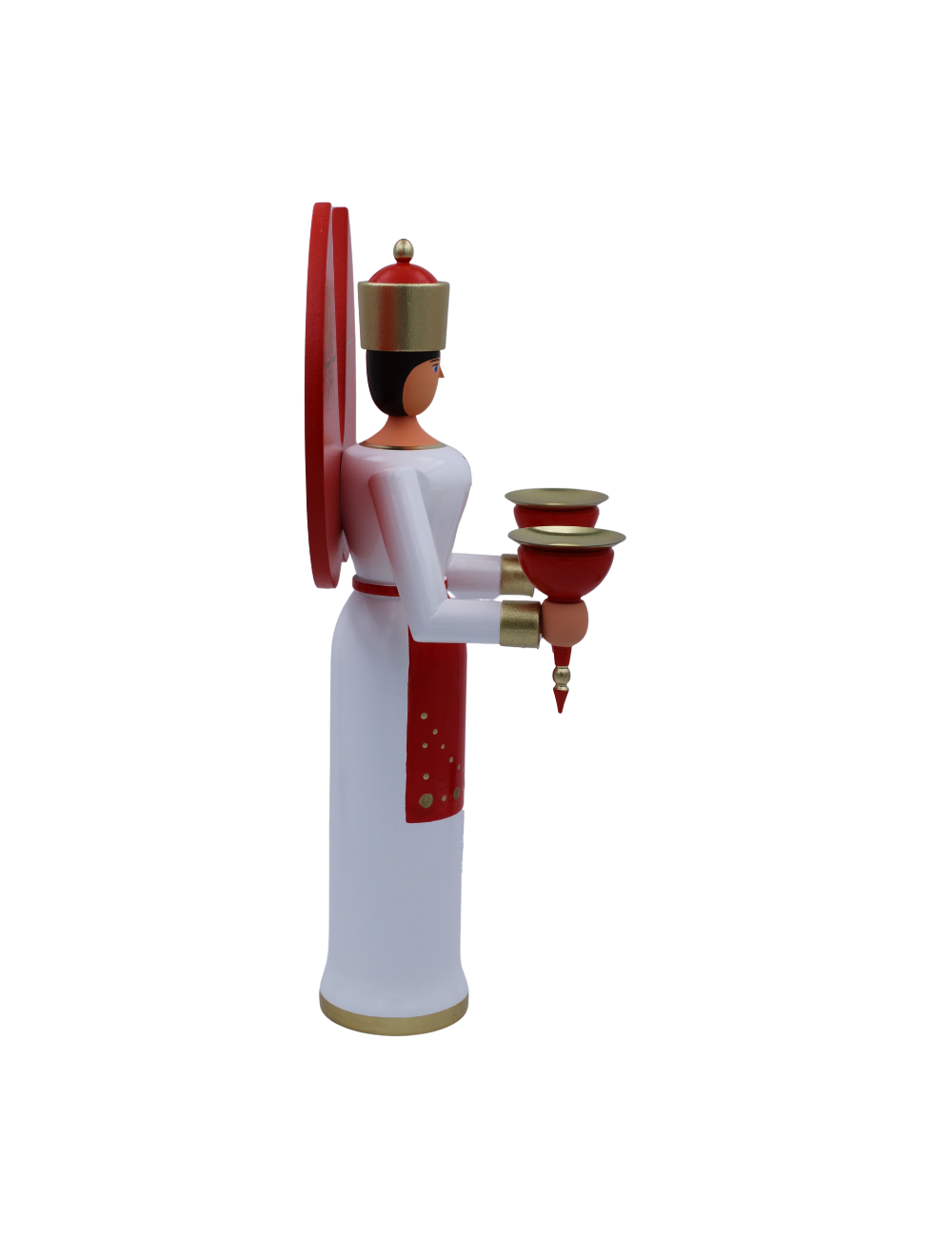 Lichterengel 29 cm, farbig, rot