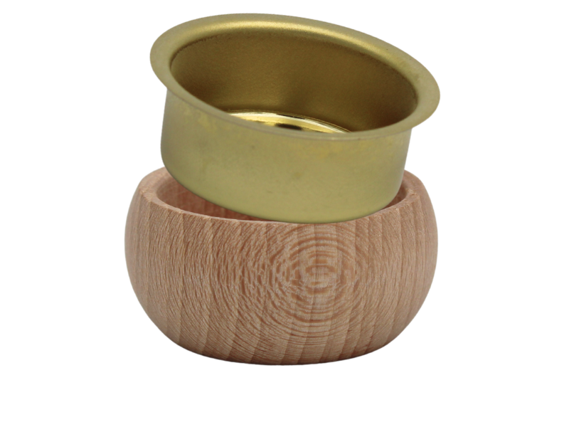 Teelichttülle gebohrt