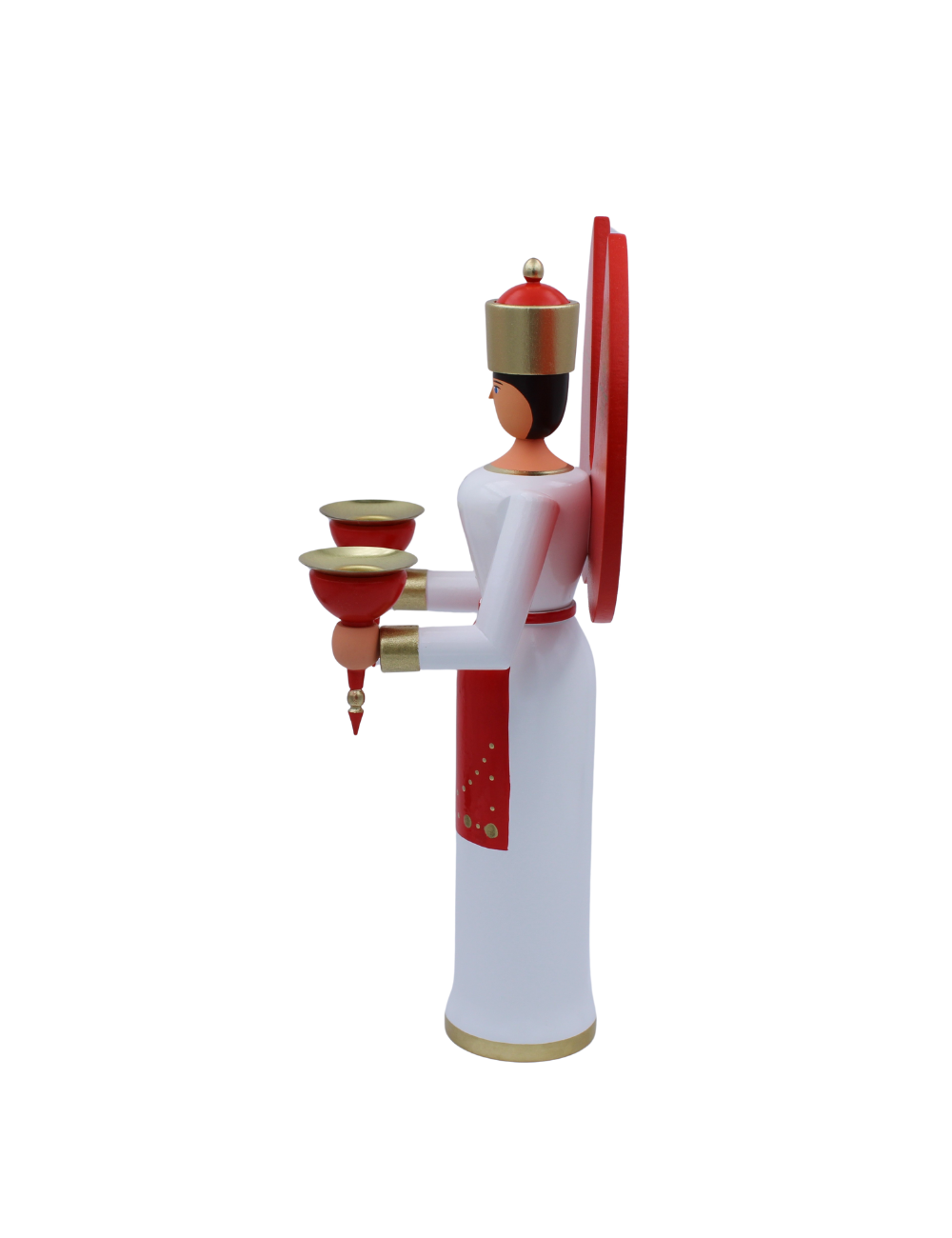 Lichterengel 29 cm, farbig, rot